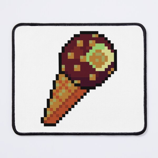 Item preview, Pixel Chocolate drumstick Ice Cream - pixel food art designed and sold by LittleFoodShop.
