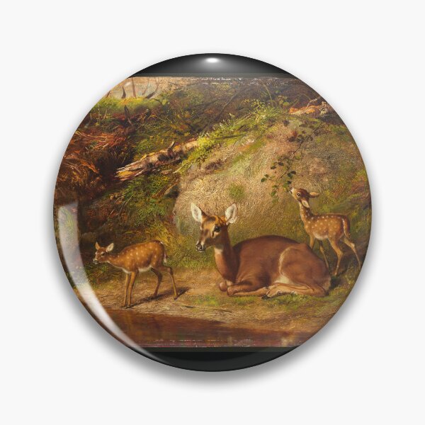 Item preview, Resting Doe With Her Fawns designed and sold by KathteeDesign.
