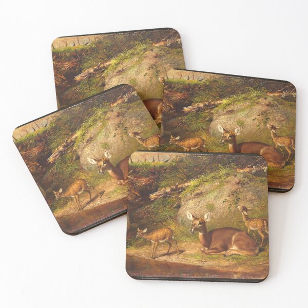 Item preview, Resting Doe With Her Fawns designed and sold by KathteeDesign.