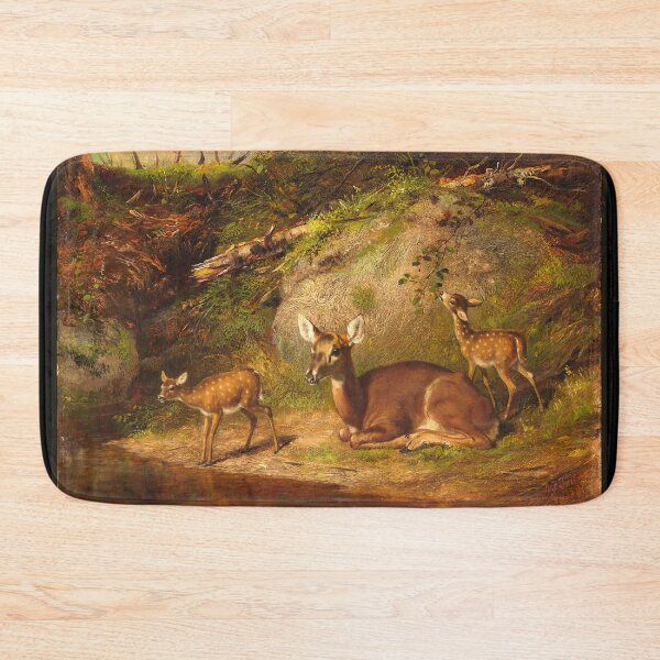 Item preview, Resting Doe With Her Fawns designed and sold by KathteeDesign.