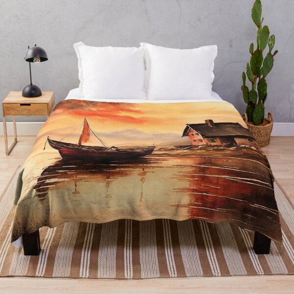 Item preview, Evening on the lake designed and sold by SimpleWallArt.