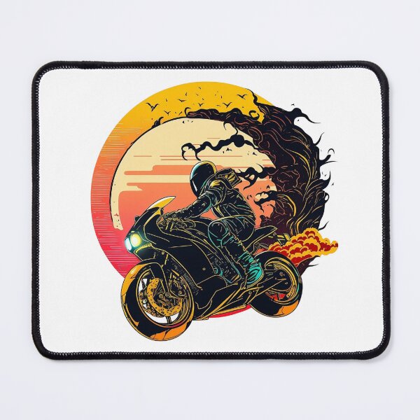 Item preview, Motorcycle rider enjoying waves and sun, adventure, biker, rider Sticker design, cool designed and sold by YammsDesign.