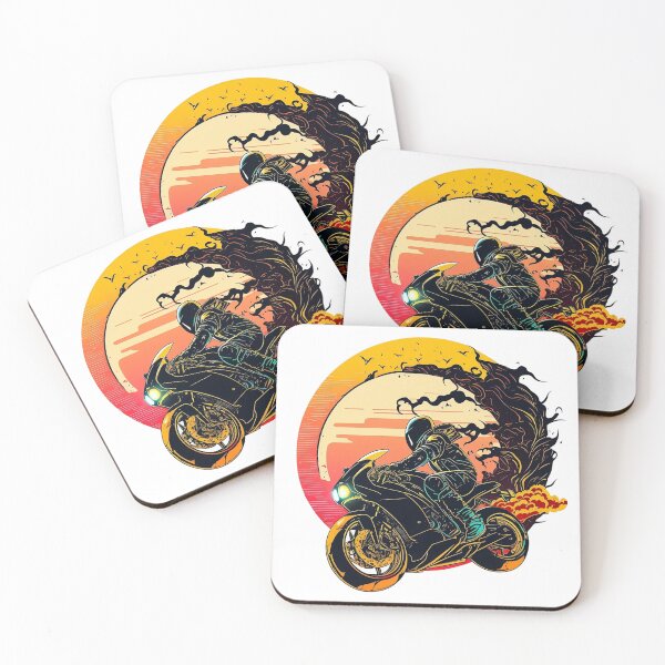 Item preview, Motorcycle rider enjoying waves and sun, adventure, biker, rider Sticker design, cool designed and sold by YammsDesign.