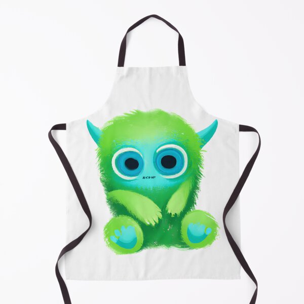 Item preview, Little Furry Green Monster Cute designed and sold by redstar19.