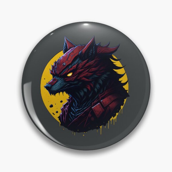 Item preview, Evil Ninja Wolf magic illustration | animal lover | evil animal art | colorful | designed and sold by AliH72.