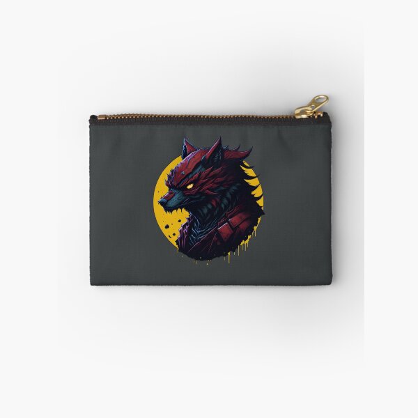 Item preview, Evil Ninja Wolf magic illustration | animal lover | evil animal art | colorful | designed and sold by AliH72.