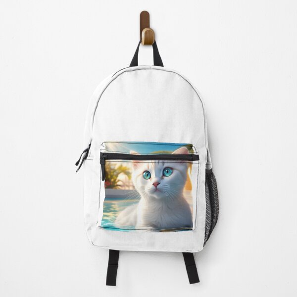 Item preview, Cute kitten Yuna in the pool designed and sold by YuniaMiyu.