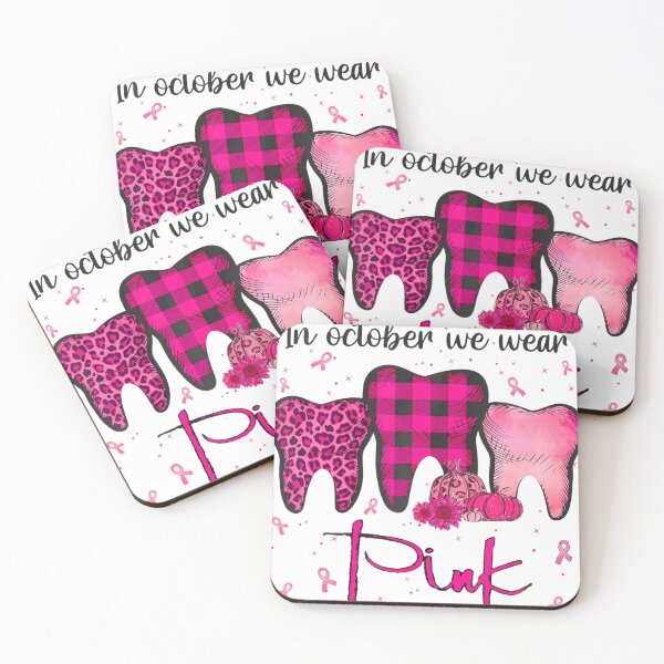 Item preview, Three Leopard Tooth In October We Wear Pink Breast Cancer 	 	 designed and sold by fairuzamiratz.