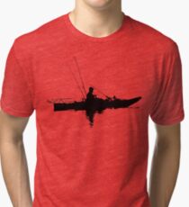 Camiseta de tejido mixto Kayak de pesca