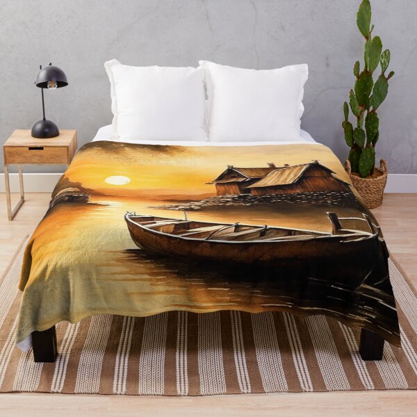Item preview, Evening on the lake designed and sold by SimpleWallArt.