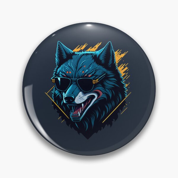 Item preview, Evil Ninja Wolf magic illustration | animal lover | evil animal art | wearing glasses designed and sold by AliH72.