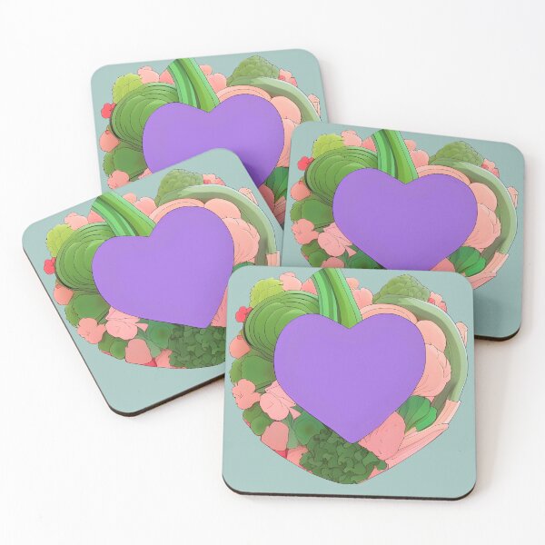 Item preview, Veggie Sticker Heart  designed and sold by Digiheart.