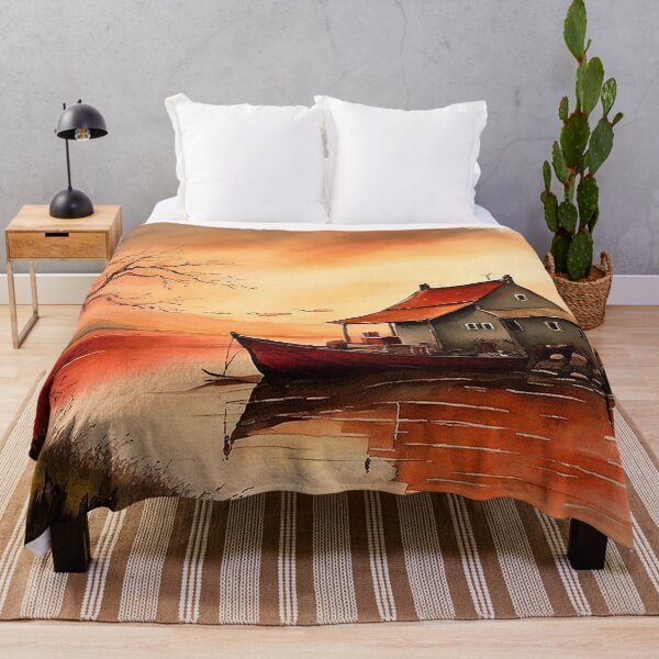 Item preview, Evening on the lake designed and sold by SimpleWallArt.