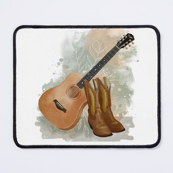 Item preview, Guitar & Cowboy Boots designed and sold by CarolineRowland.