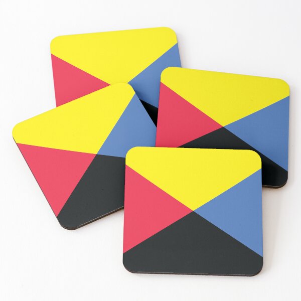 Item preview, Four Triangular Colors | Blue, Red, Yellow and Black designed and sold by rsty11.