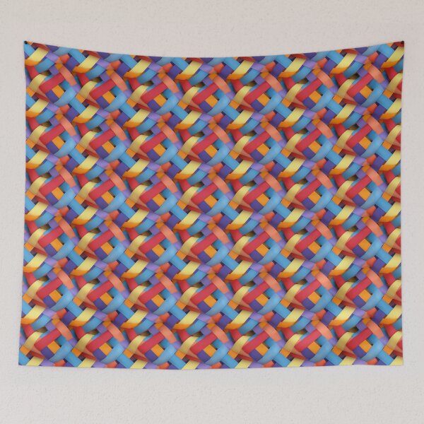 Item preview, Woven Color Planes: Vibrant Artwork Print designed and sold by Loftninjas.