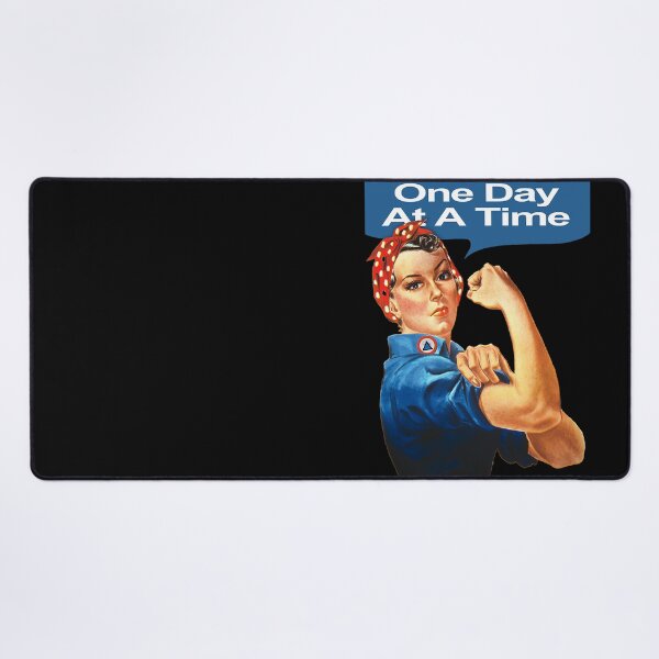 Item preview, Sober Sunrise with AA, NA, and Rosie The Riveter - Taking it One Day at a Time designed and sold by EmersonBoutique.