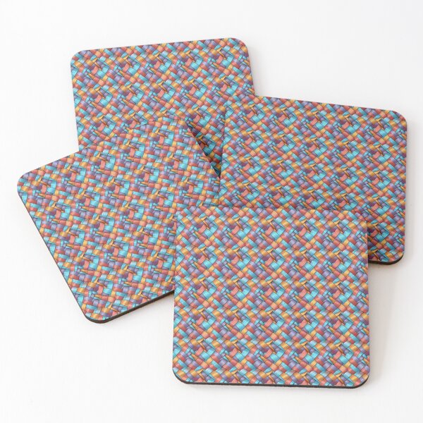 Item preview, Woven Color Planes: Vibrant Artwork Print designed and sold by Loftninjas.