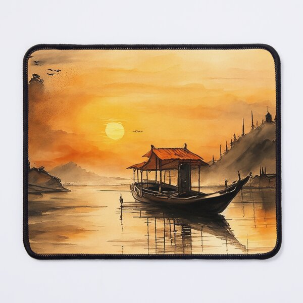 Item preview, Evening on the lake designed and sold by SimpleWallArt.