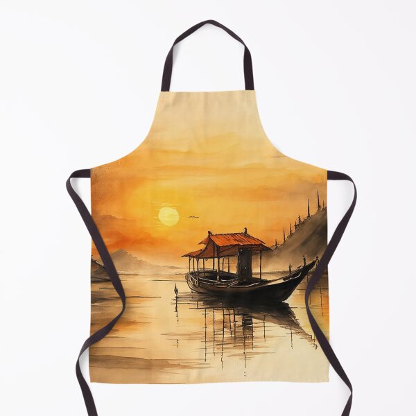 Item preview, Evening on the lake designed and sold by SimpleWallArt.