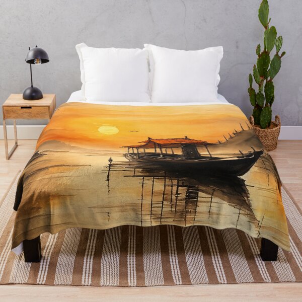 Item preview, Evening on the lake designed and sold by SimpleWallArt.