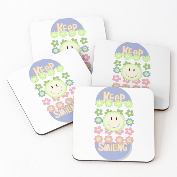 Item preview, keep smiling happy feel good positive designed and sold by DESIGNIRIS.