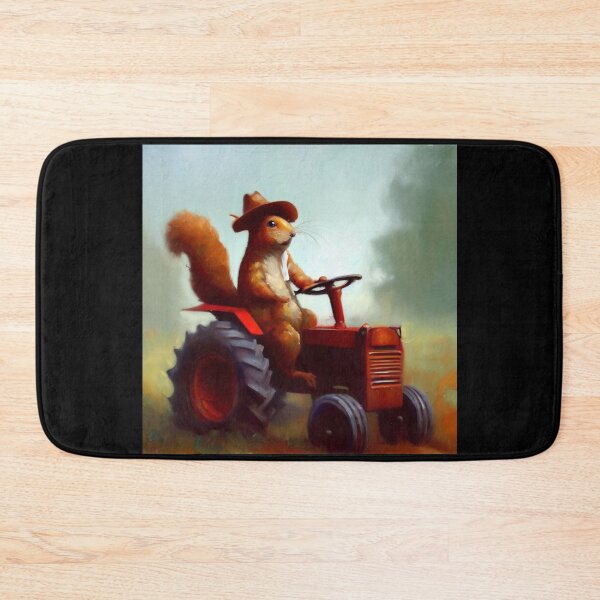 Item preview, Squirrel Farmer on a Tractor designed and sold by CrankyOldDude.