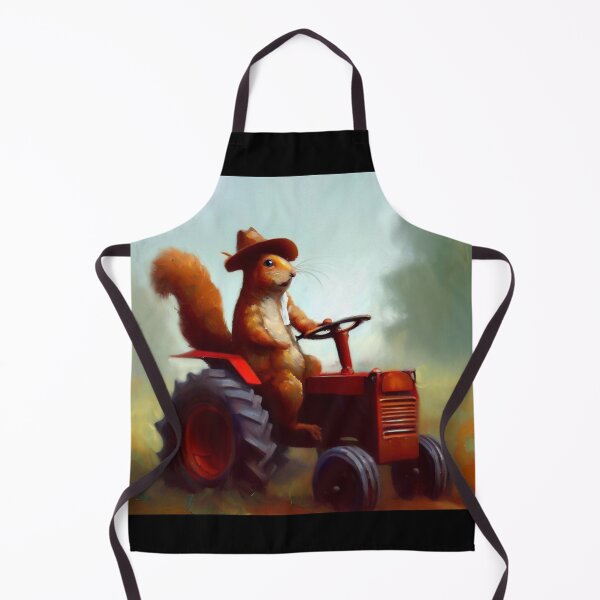 Item preview, Squirrel Farmer on a Tractor designed and sold by CrankyOldDude.