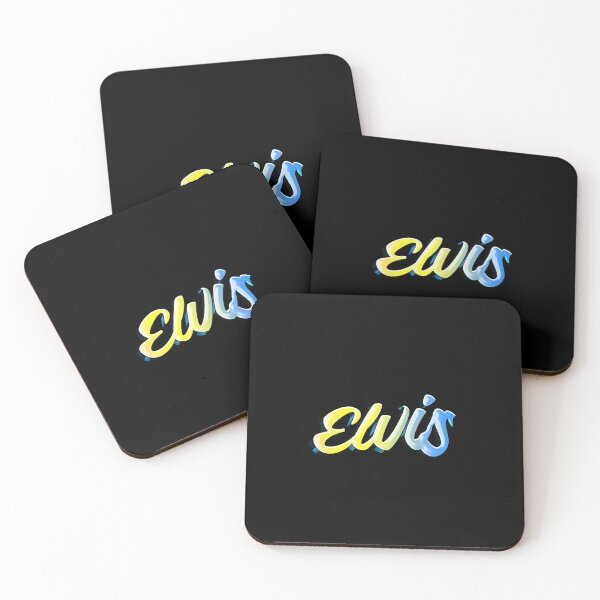 Item preview, Graffiti Pastel Rainbow Elvis Name Label (Black) designed and sold by NafilNafiz.
