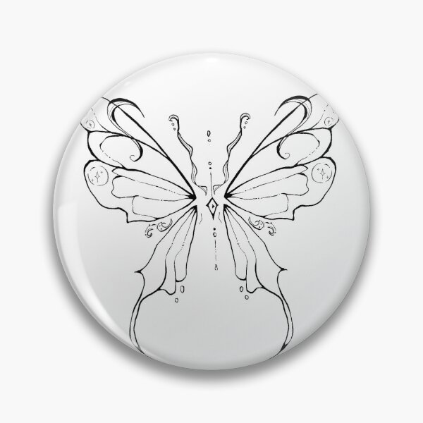 Artikelvorschau, Schmetterling in feinen Linien entworfen und verkauft von mochiirum.