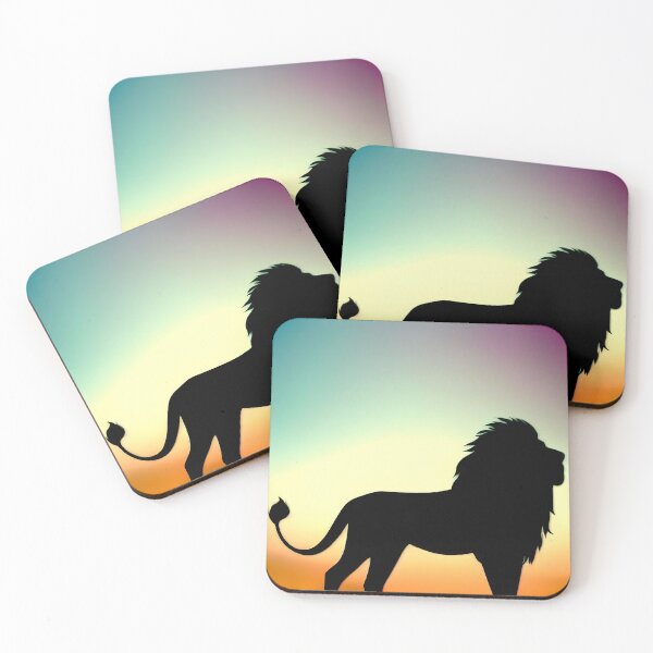 Item preview, A Lion's Silhouette in the Vibrant Sky designed and sold by alexgoswami.