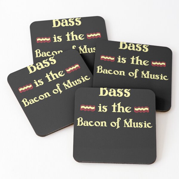 Item preview, Bass is the Bacon of Music Funny T-Shirt designed and sold by JameJoyDesigner.