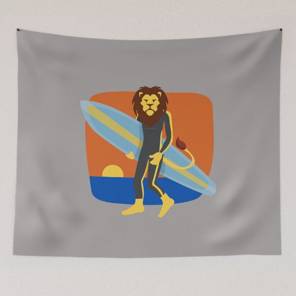Item preview, Lion Surfer designed and sold by AMERICANCHEEZ.