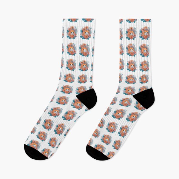 Item preview, Kitten floral designed and sold by suryaperi.
