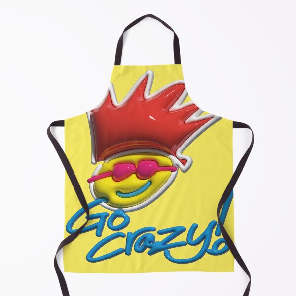 Item preview, Go crazy, cool 3D illustration, funny face designed and sold by utaart.