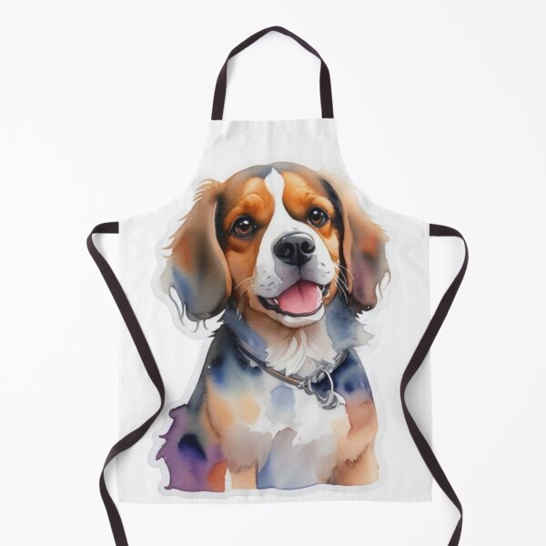 Aperçu de l'œuvre Chien drôle aquarelle créée et vendue par Artlayer.