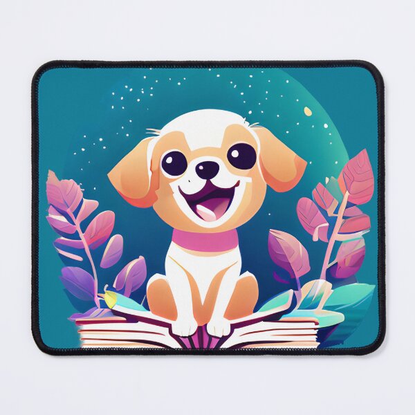 Item preview, Puppy, reading and plant love! designed and sold by WallabyJelly.