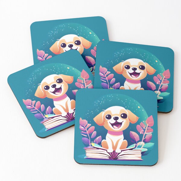 Item preview, Puppy, reading and plant love! designed and sold by WallabyJelly.