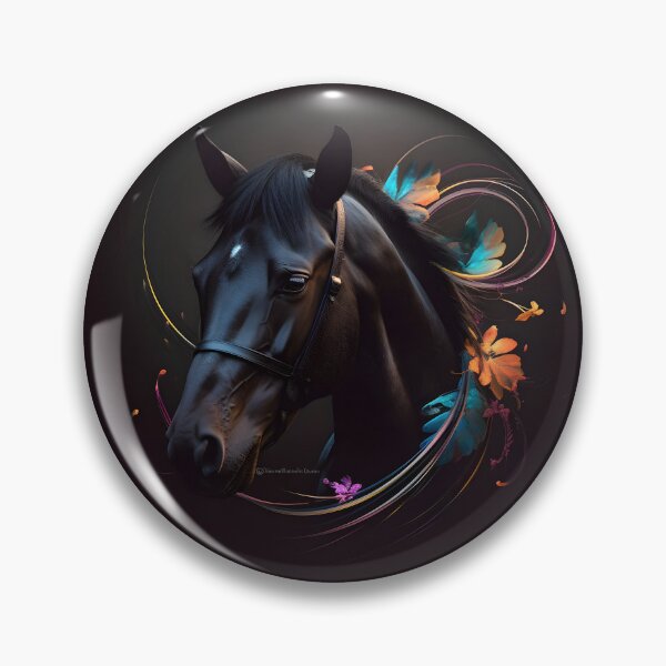 Item preview, Abstract Fantasy Black Horse Art designed and sold by PeteRascal.