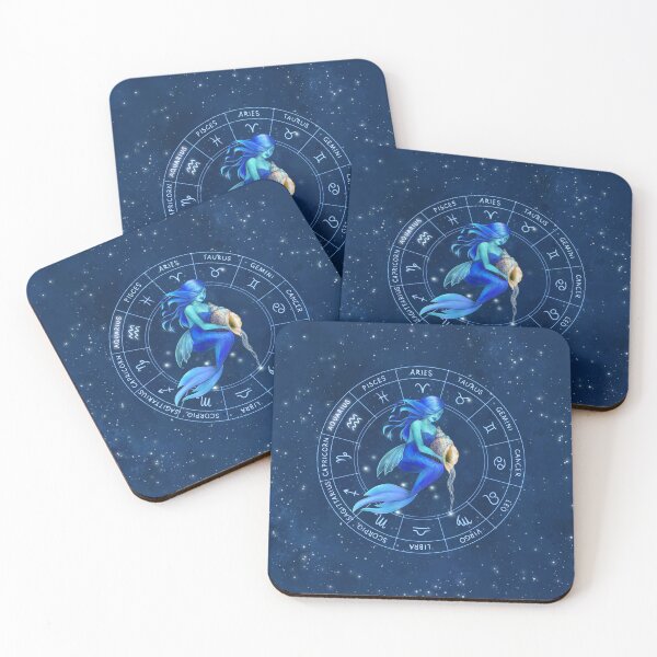 Item preview, Mermaid Zodiac - Aquarius designed and sold by Jana Šlesaríková.