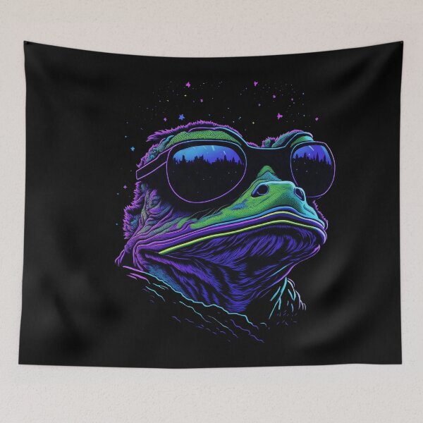 Item preview, Cool Frog Portrait designed and sold by Xhevahir.