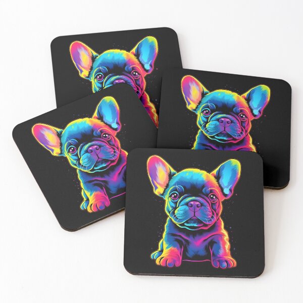 Item preview, Colorful French Bulldog Puppy designed and sold by ARTficiallyAnon.