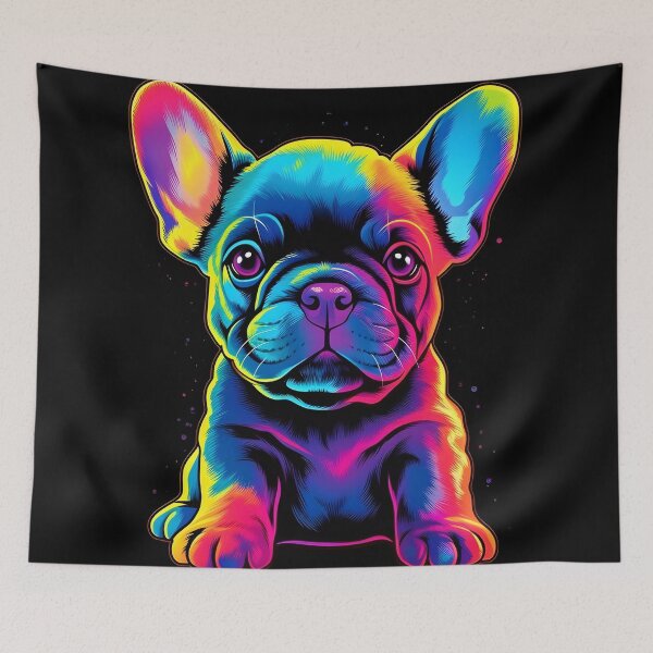 Item preview, Colorful French Bulldog Puppy designed and sold by ARTficiallyAnon.