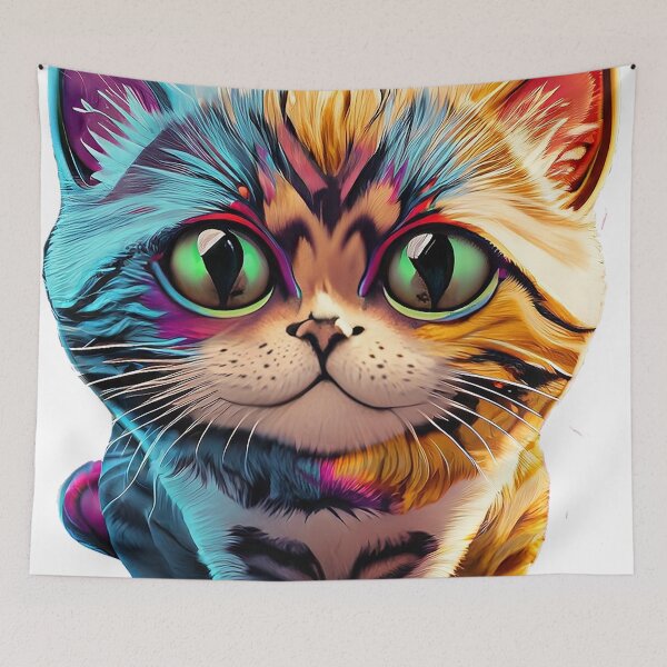 Item preview, colorful cute cat designed and sold by CHRONIN.