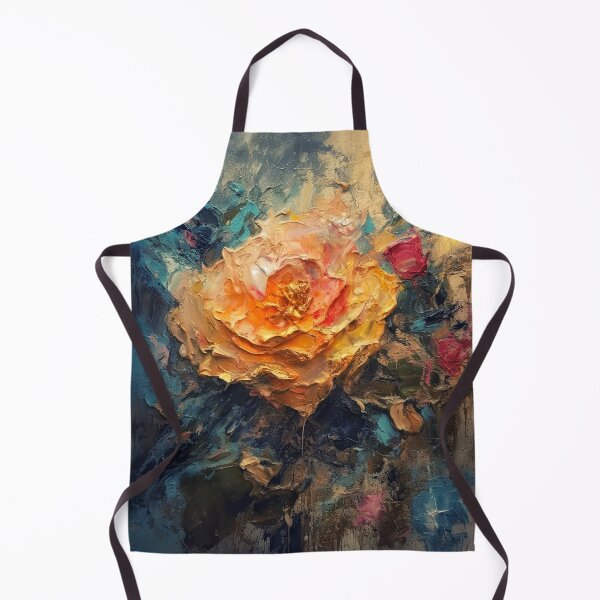 Item preview, Impasto Rose - 3D textured painting 1 designed and sold by Red Witch Art.