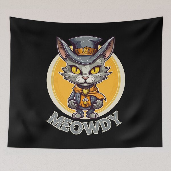 Item preview, Meowdy designed and sold by RockBeeDesigns.