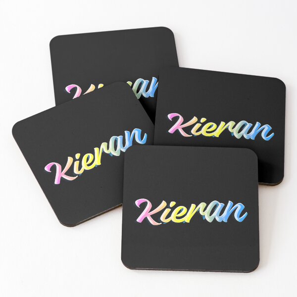 Item preview, Graffiti Pastel Rainbow Kieran Name Label (Black) designed and sold by NafilNafiz.