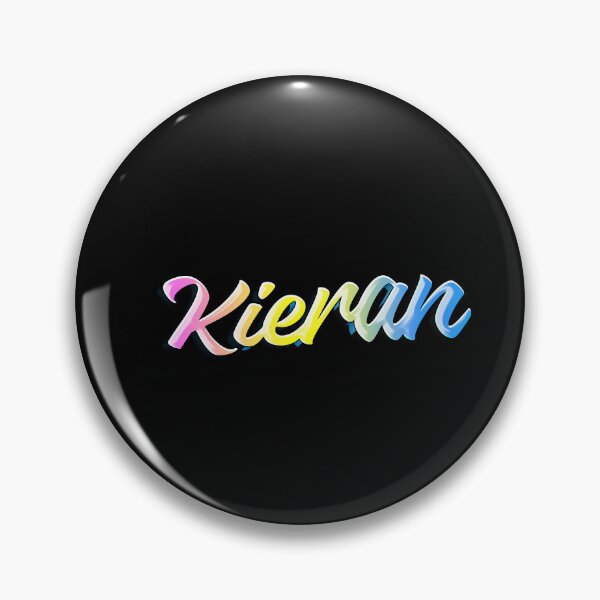 Item preview, Graffiti Pastel Rainbow Kieran Name Label (Black) designed and sold by NafilNafiz.