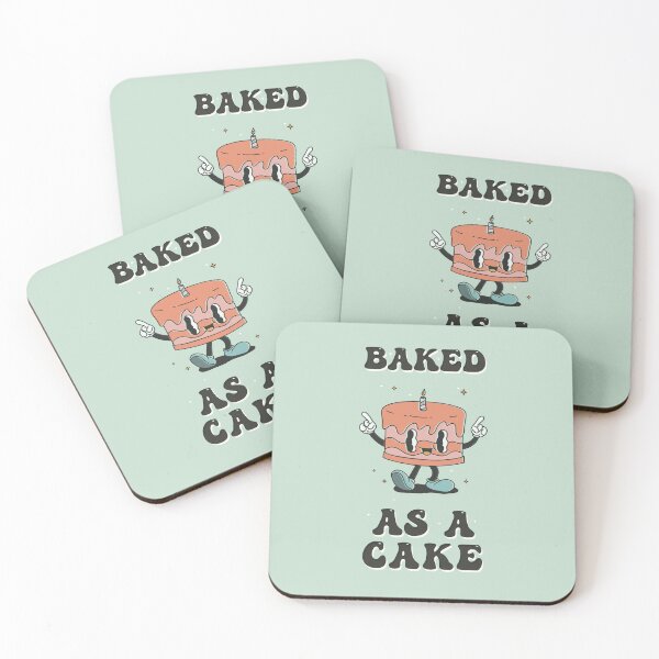 Item preview, Baked as a Cake, Funny Colourful Retro  designed and sold by TangriLand cards.