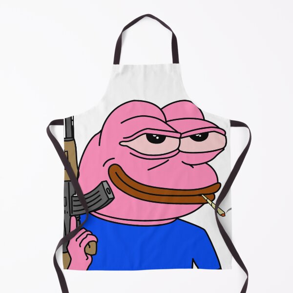 Item preview, Pepe pink frog with Ak 47 rifle designed and sold by ShopEasy9.